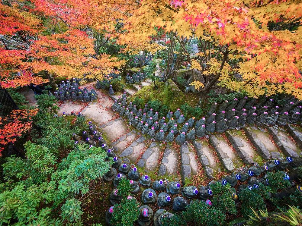 Vue aérienne du temple Daisho-in