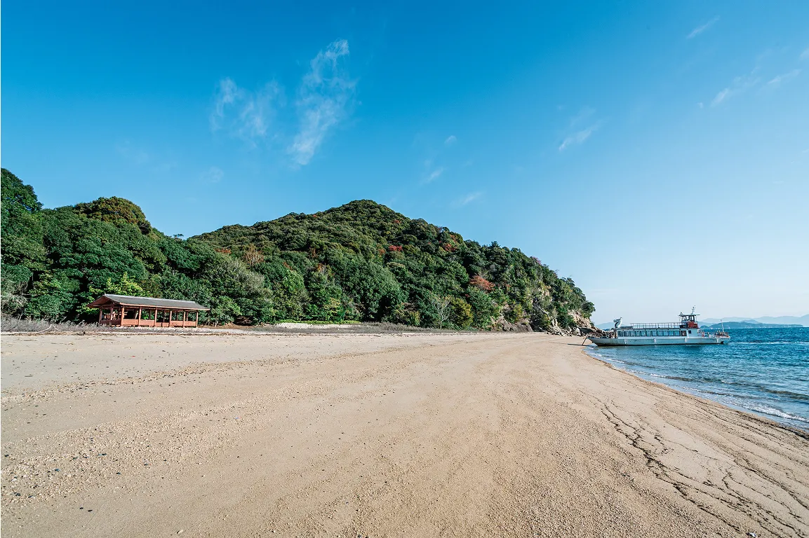 vue de la plage de Miyajima